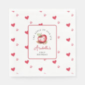 Zoete appel van onze verjaardag servet (Voorkant)