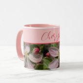 Zoete appelbloesem tijd mok (Voorkant links)