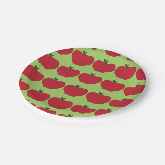 Zoete appels papieren bordje (Gekanteld)