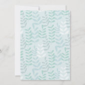 Zoete Aquarel Handgetekende Jongensdoop Kaart (Achterkant)