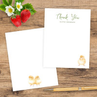 Zoete Aquarel Kuiken Baby Shower