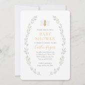 Zoete as Can Bee Baby shower Invitation Kaart (Voorkant)