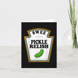 Zoete Augurk Relish Groep Condiment Familie Hallow Kaart