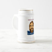 Zoete baard" bierpul (Voorkant links)