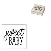 Zoete Baby, Baby shower Rubberstempel (Gestempeld)
