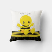 Zoete Baby bijen - Aangepaste naam Kussen (Achterkant)