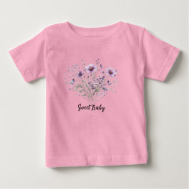 Zoete baby bloemen T-shirt