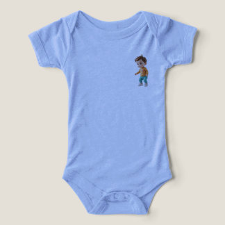 zoete baby body met klein karakter