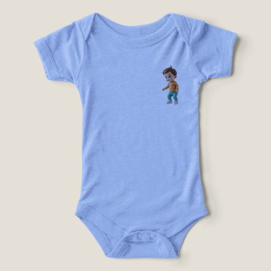 zoete baby body met klein karakter (Design voorkant)
