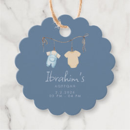 Zoete Baby Boy Aqeeqah Favor Bedankjes Labels