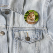 zoete baby chipmunk ronde button 5,7 cm (In situ)