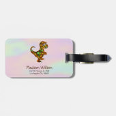 Zoete Baby dinosaurus Bagagelabel (Achterkant horizontaal)