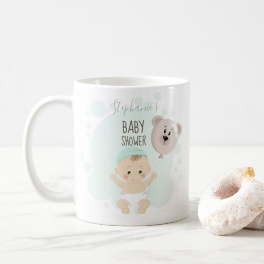 Zoete Baby- en Beer ballon Koffiemok (Met donut)