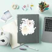 Zoete Baby- en Beer ballon Sticker (iPad Cover)