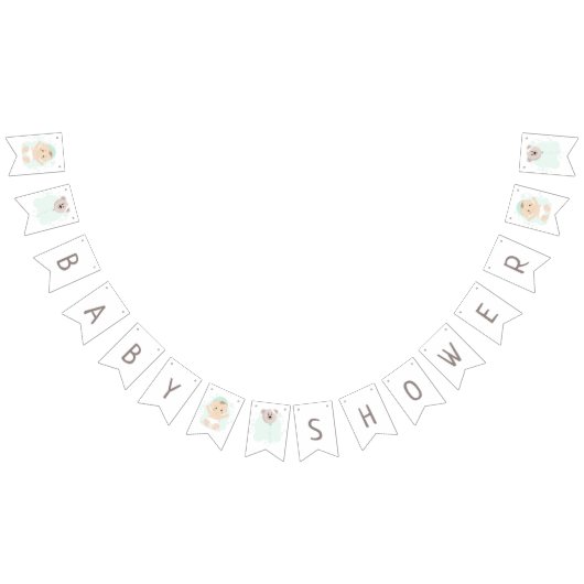 Zoete Baby- en Beer ballon Vlaggetjes (Alle)