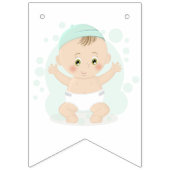 Zoete Baby- en Beer ballon Vlaggetjes (Eerste vlag)