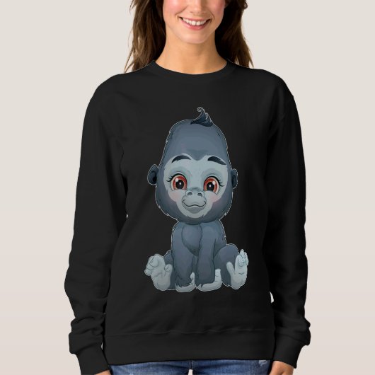 Zoete baby gorilla trui (Voorkant)