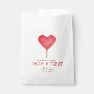 Zoete baby hart snoep baby shower Favor Zak Bedankzakje