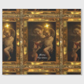 Zoete Baby Jesus Glossy Kerstmis (30 voet) Cadeaupapier (Vlak)
