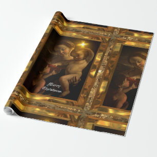 Zoete Baby Jesus Glossy Kerstmis (30 voet) Cadeaupapier