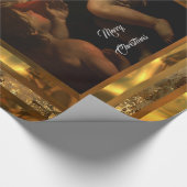 Zoete Baby Jezus Kerstmis (15 ft) Glanzend Vertica Cadeaupapier (Hoek)