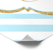 Zoete Baby Jongen Kraamkamer Poster (Hoek)