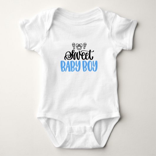 Zoete Baby Jongen Romper (Voorkant)