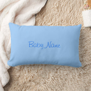 Zoete Baby Jongensnaam Hemelblauw Kussen