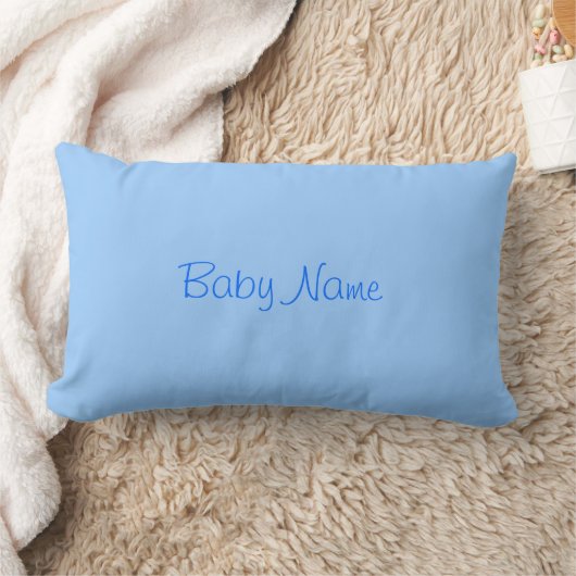 Zoete Baby Jongensnaam Hemelblauw Kussen (Deken)