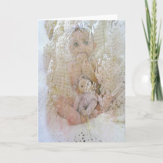 Zoete baby kaart (Voorkant)