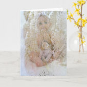 Zoete baby kaart (Gele Bloem)