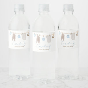 Zoete Baby Kleertjeslijn Baby Shower Waterfles Etiket