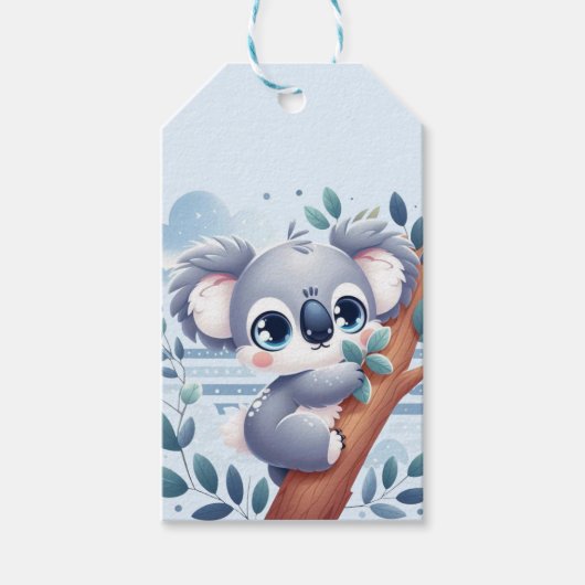Zoete Baby Koala - Cadeaubijsluiters Cadeaulabel (Voorkant)
