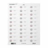 Zoete baby Lam Etiket (Full Sheet)