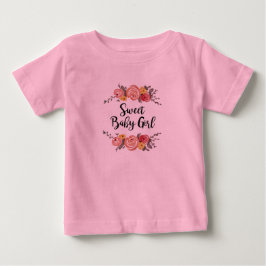 Zoete Baby Meisje Bloementuin