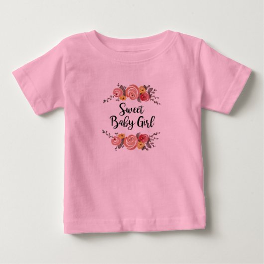 Zoete Baby Meisje Bloementuin (Voorkant)