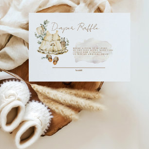 Zoete Baby Meisje Boho Luier Raffle Bijlage