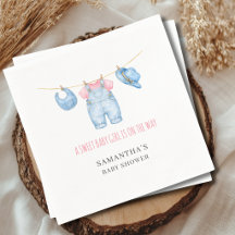 Zoete Baby Meisje Waslijn Baby Shower