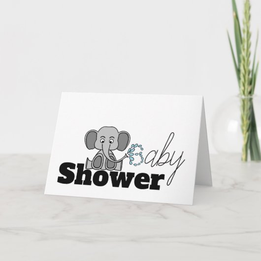 Zoete Baby olifant, Baby shower (Voorkant)