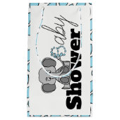 Zoete Baby olifant, Baby shower Klein Cadeauzakje (Voorkant)