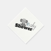 Zoete Baby olifant, Baby shower Servet (Hoek)
