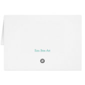 Zoete Baby olifant Blank Notecard (Achterkant Horizontaal)