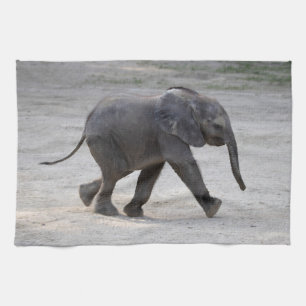 Zoete Baby Olifant Kibali Theedoek