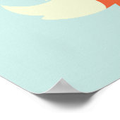 Zoete Baby Rode Vos Poster (Hoek)