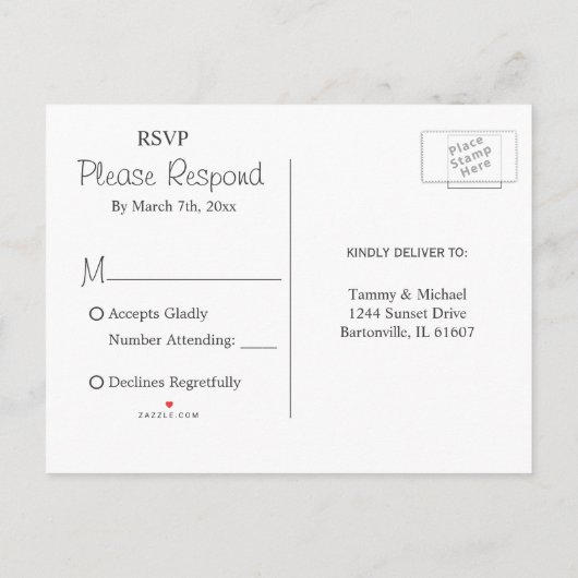 Zoete Baby Roze en Gouden Confetti - RSVP 2 Uitnodiging Briefkaart (Achterkant)