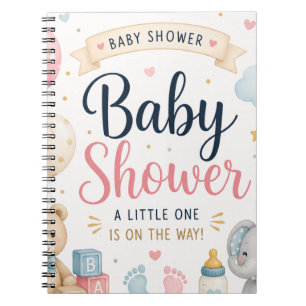 Zoete Baby Shower Feestviering Notitieboek