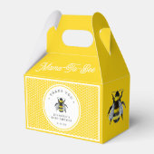 Zoete  Baby shower tussen mama en bee Bedankdoosjes (Voorkant Zijde)