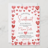 Zoete baby shower uitnodiging (Voorkant)