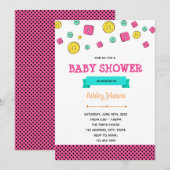 Zoete baby shower uitnodiging (Voorkant / Achterkant)