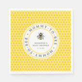 Zoete  Baby shower van mammie-naar-bijen Servet (Voorkant)